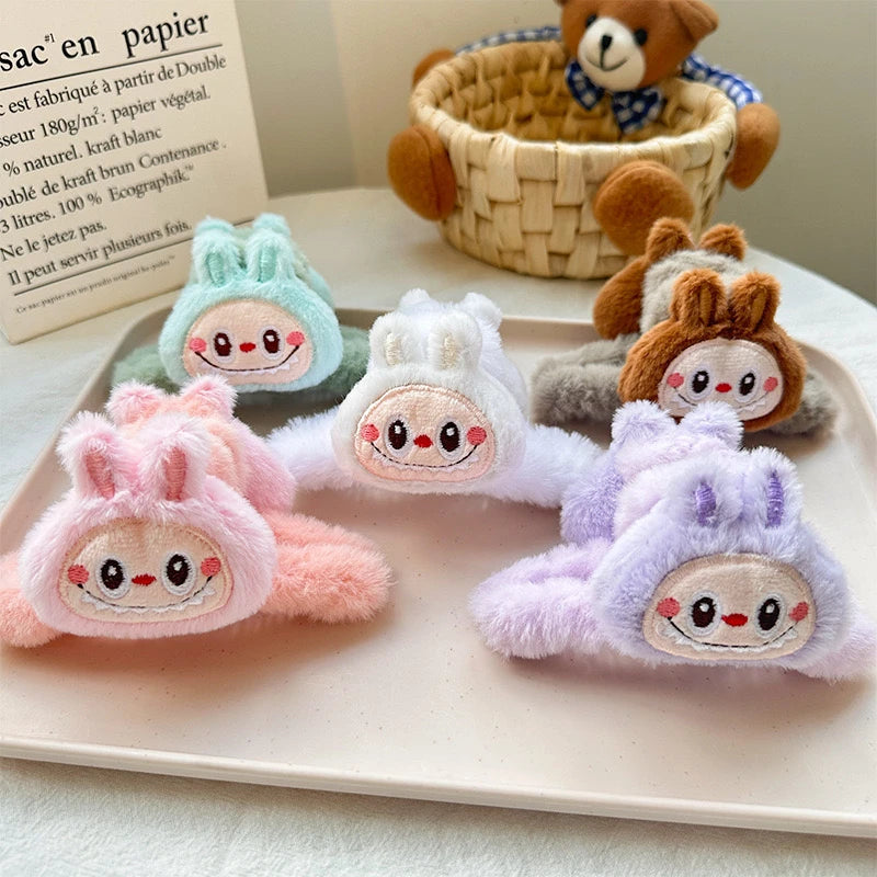 Labubu Hair Clip for Women Gifts Cartoon Hair Clips Kawaii Ponytail Hairpins Hair Accessories Gifts