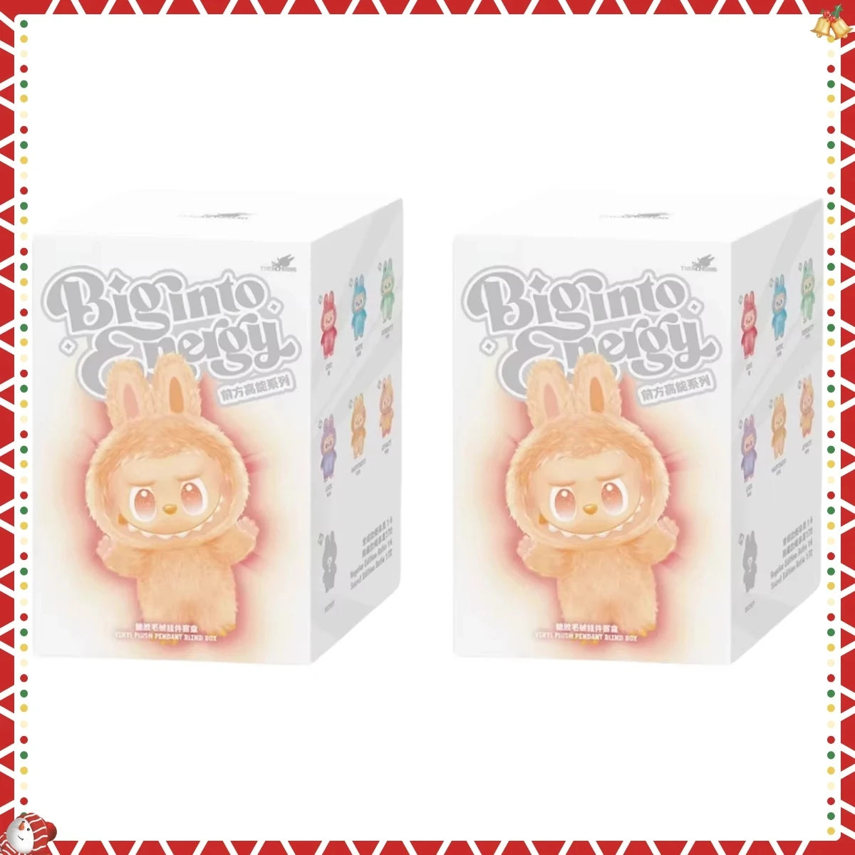 Popular Toys Macaron Monster Labubu Blind Box Series PVC Labubu Macaron Pendant Doll Labubu Surprise Box Keychain Holiday Gift
