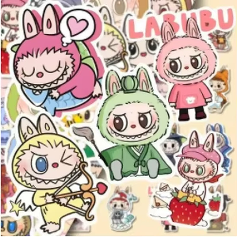Popular Toys Macaron Monster Labubu Blind Box Series PVC Labubu Macaron Pendant Doll Labubu Surprise Box Keychain Holiday Gift